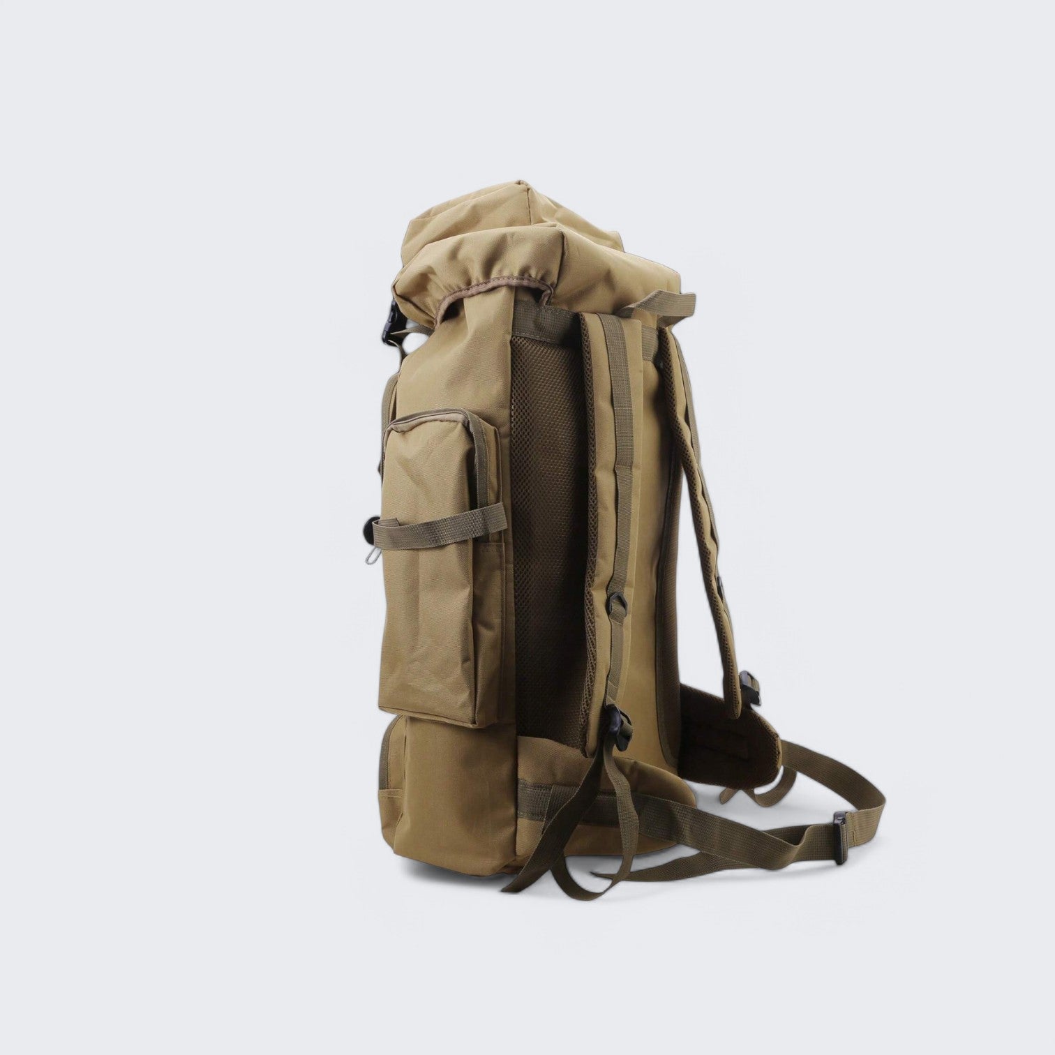 Zaino da trekking impermeabile 80L grande Khaki