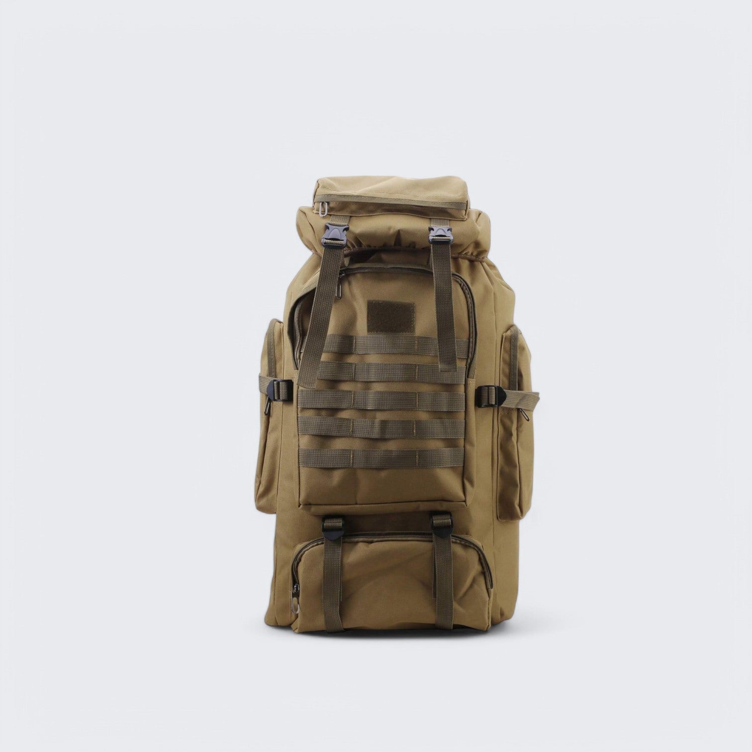 Zaino da trekking impermeabile 80L grande Khaki