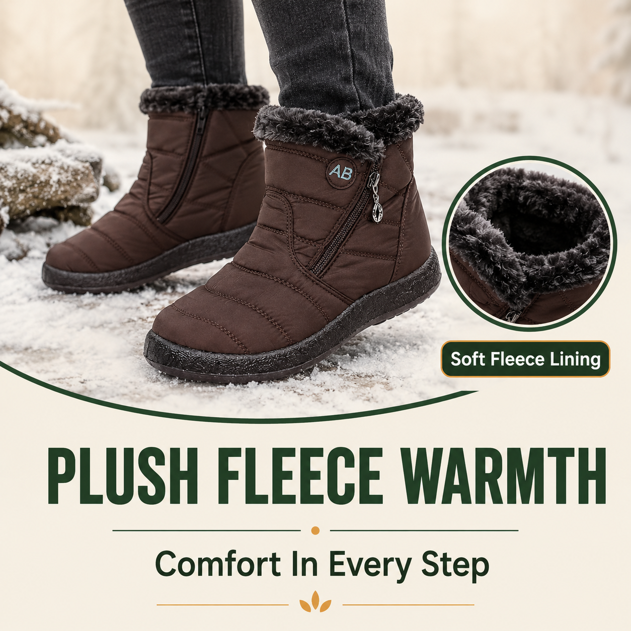 FrostTrek™ Women's Waterproof Fleece-Lined Winter Boots