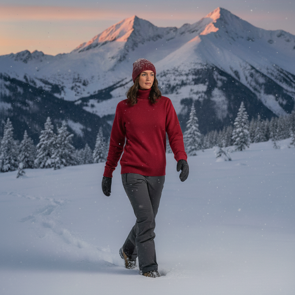 GlaciaLuxe™ Thermische trui met fleecevoering voor dames