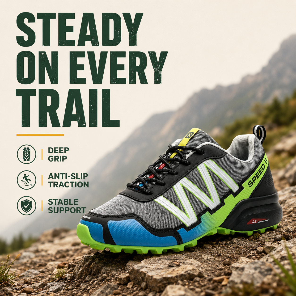 OrthoStride LightTrail — Orthopedic Hiking Shoes for Pain-Free Steps & Natural Support (Unisex)