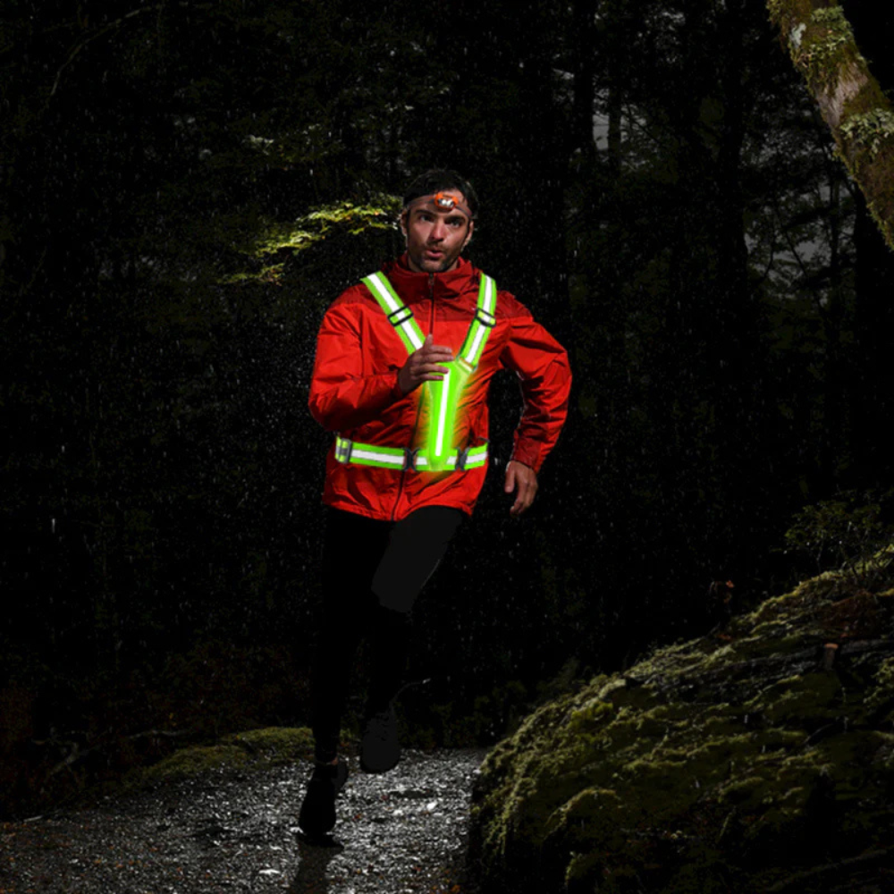 GlowGuard™ Men’s Waterproof Reflective Outdoor Jacket