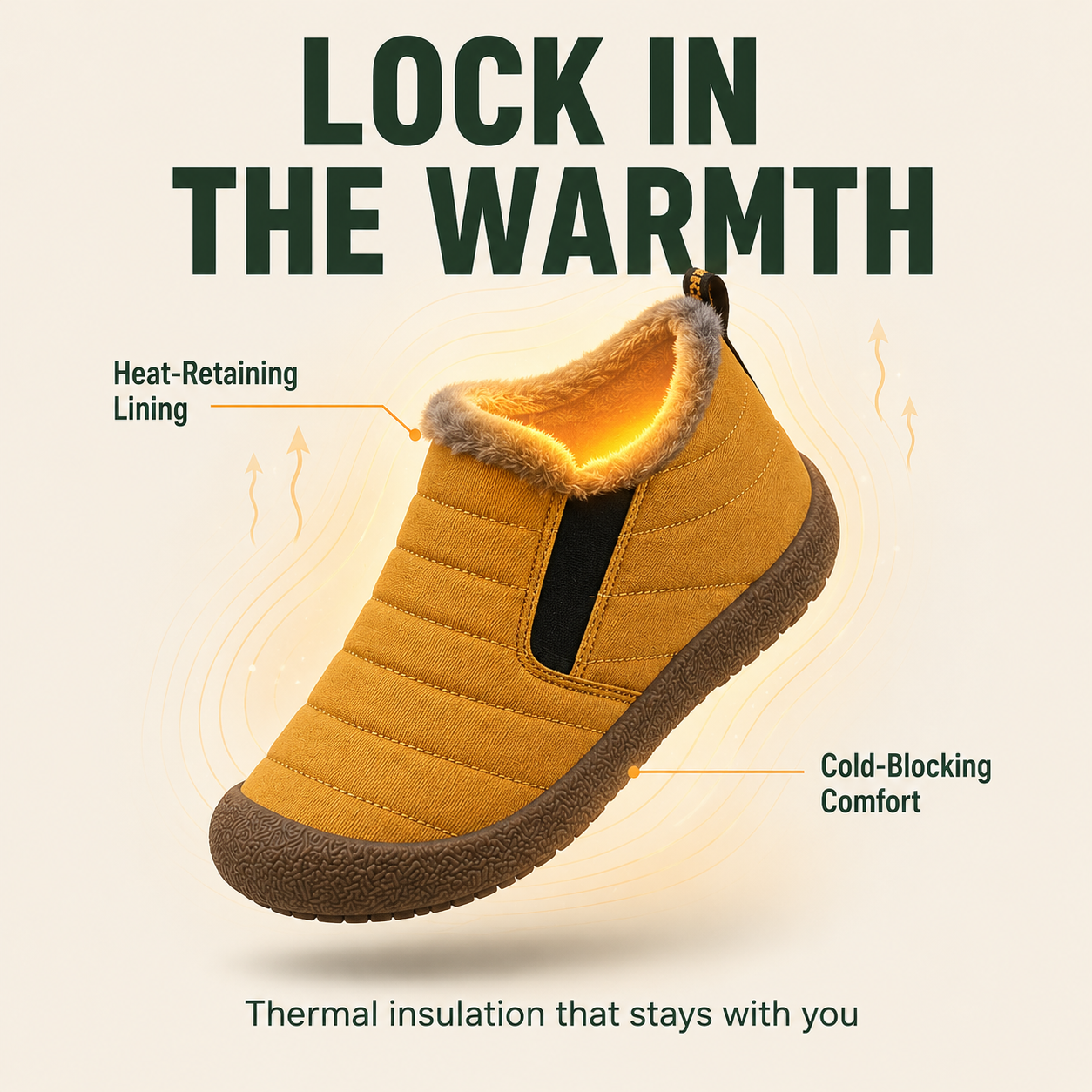 NordTherm™ Winterstiefel für Männer aus weicher Baumwolle