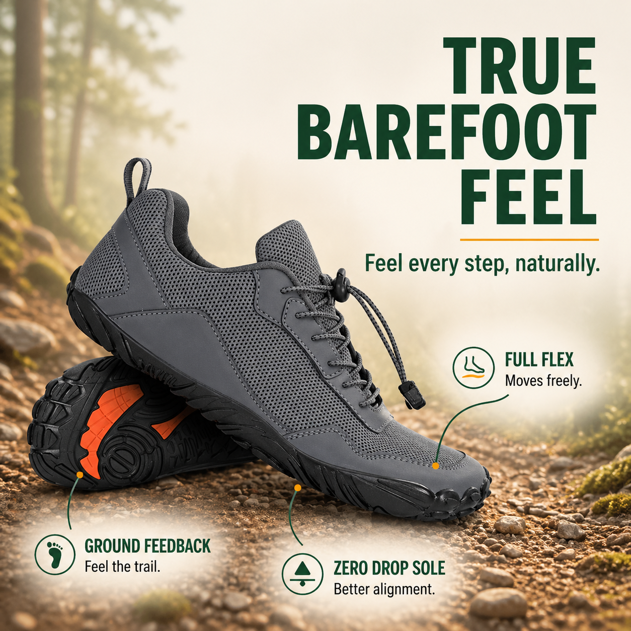 BareCore — Minimalist Barefoot Trainers for Grounded Movement & Everyday Power (Unisex)
