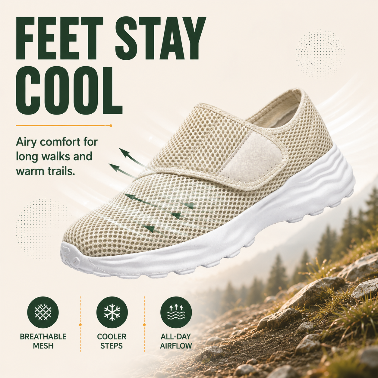 FlexiStep™ Atmungsaktive orthopädische Gleitschuhe