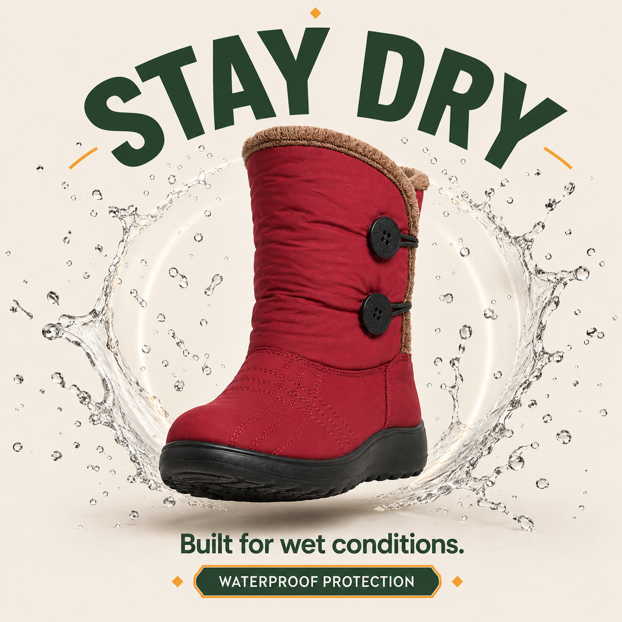 ThermaTrek™ Women’s Waterproof Fleece-Lined Winter Boots