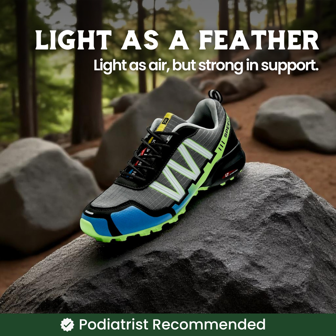 OrthoStride LightTrail - Scarpe da trekking ortopediche per passi senza dolore e sostegno naturale (Unisex)