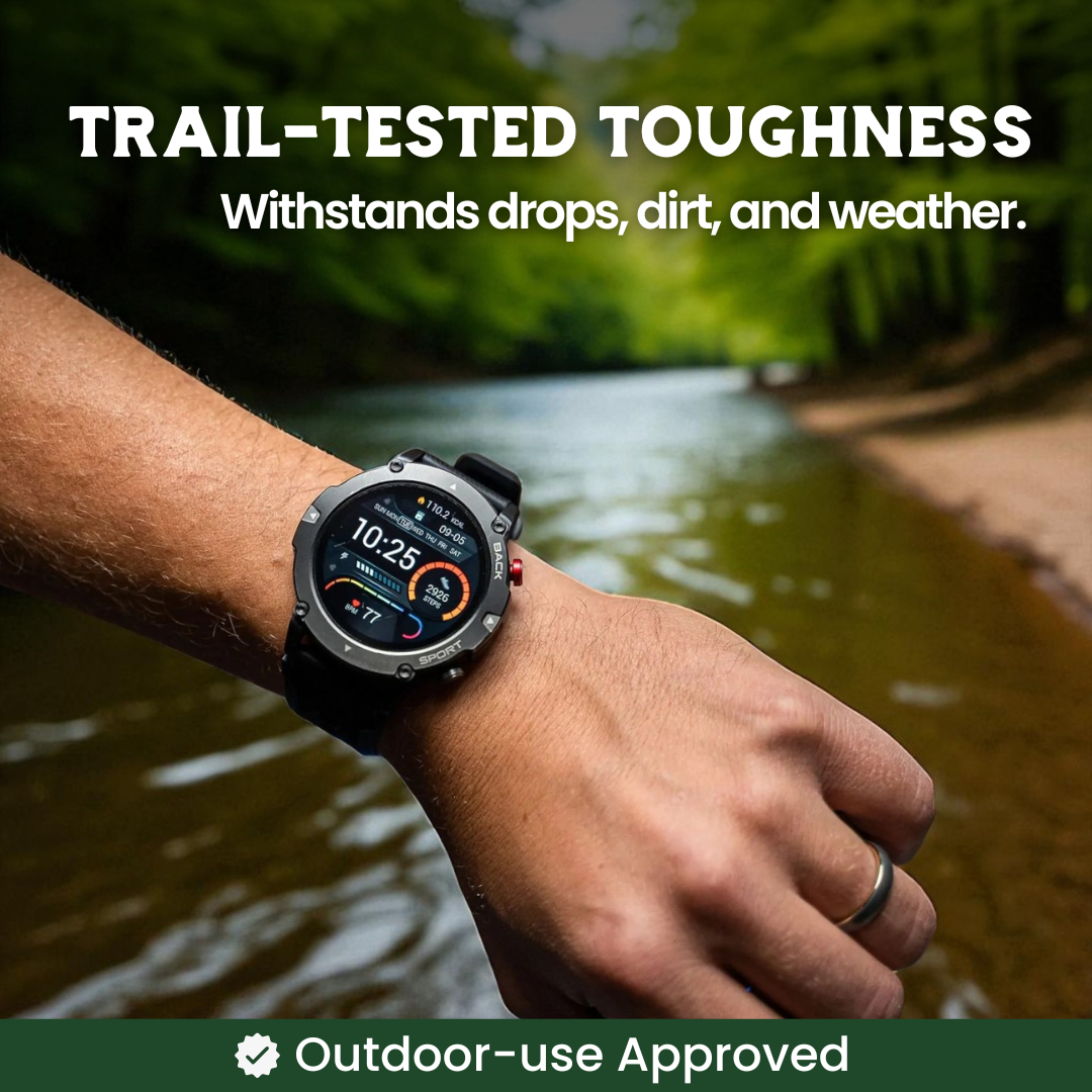 TrekSight X - Smartwatch a prova di escursione per la salute, la sicurezza e l'avventura