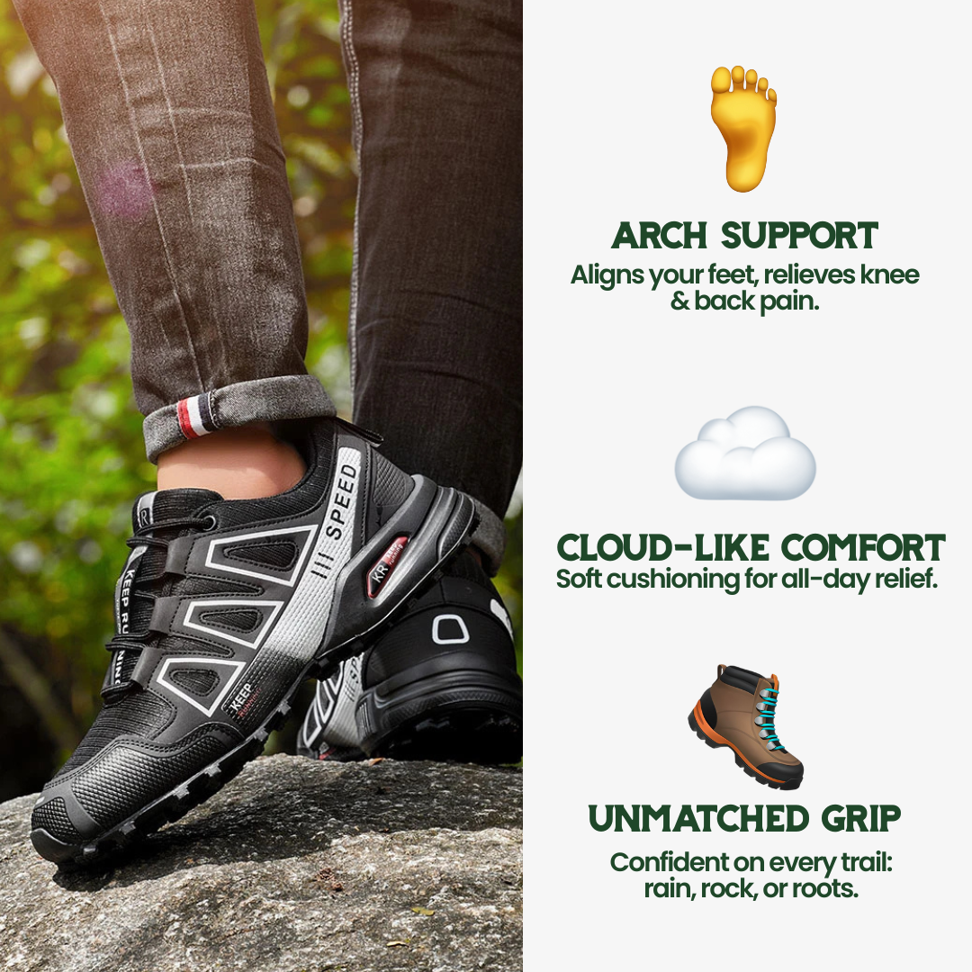 OrthoStride Original - Scarpe da trekking ortopediche per passi senza dolore e sostegno naturale (Unisex)