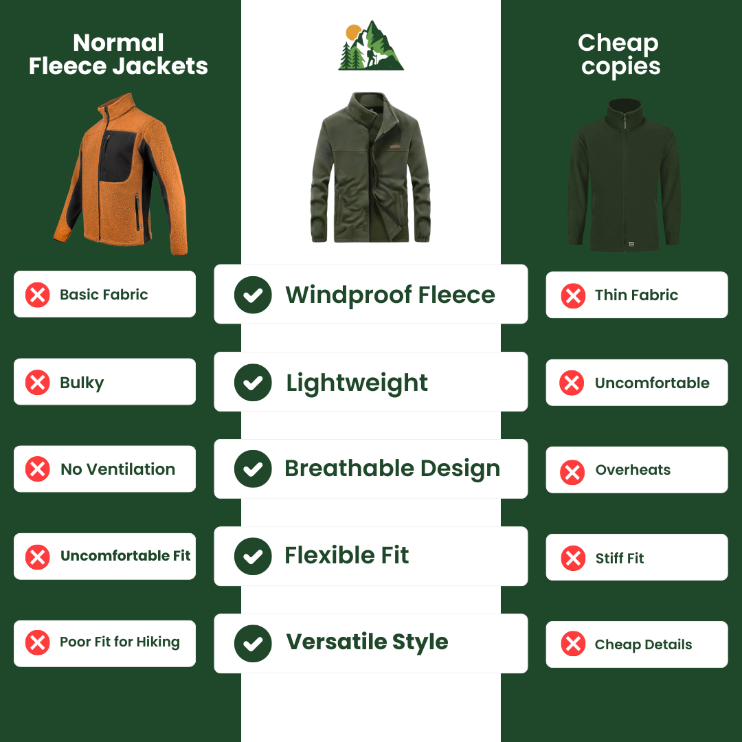 BreezeGuard™ Men’s Windbreaker Fleece Jacket