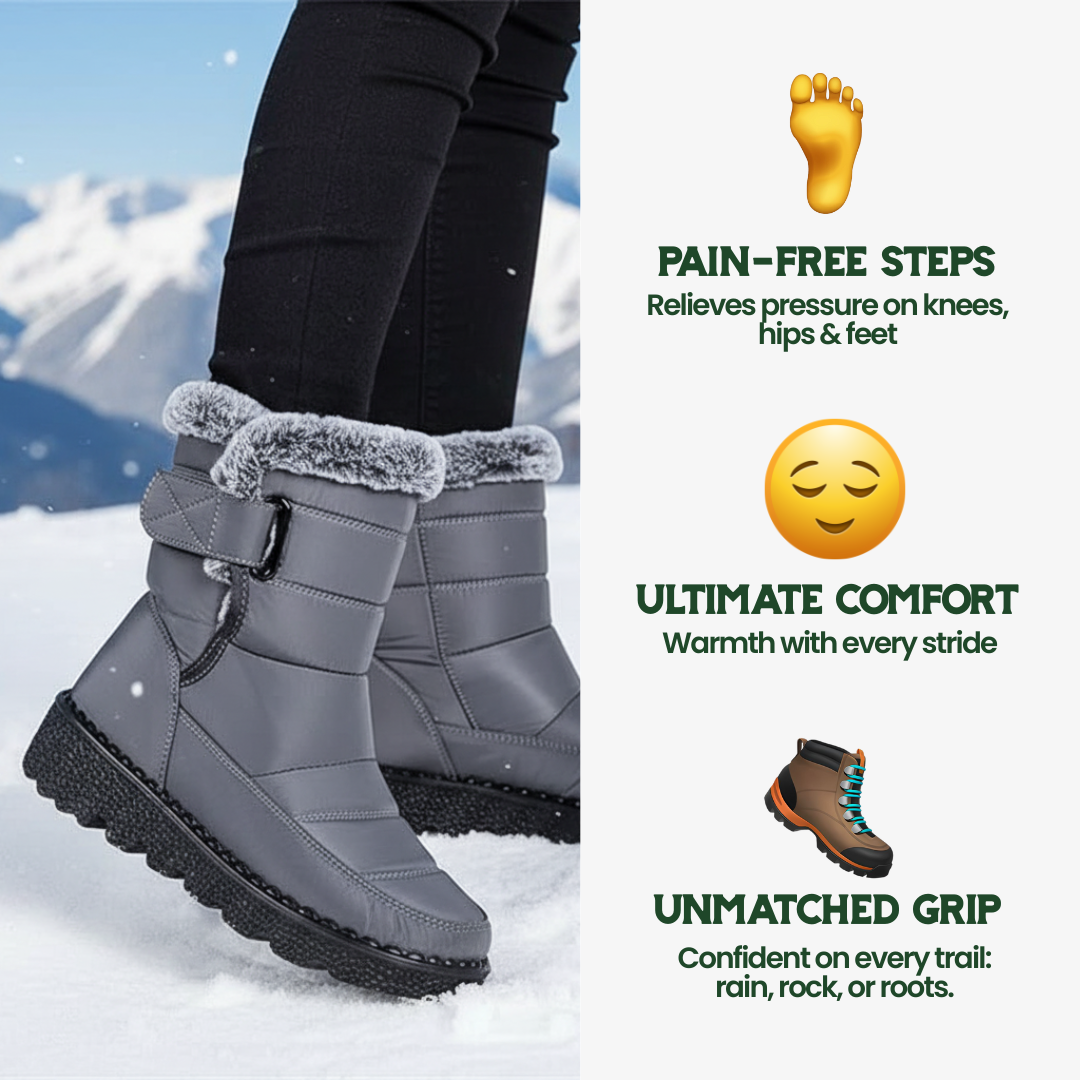 FrostNova™ Wasserdichte, mit Fleece gefütterte Winterstiefel für Damen