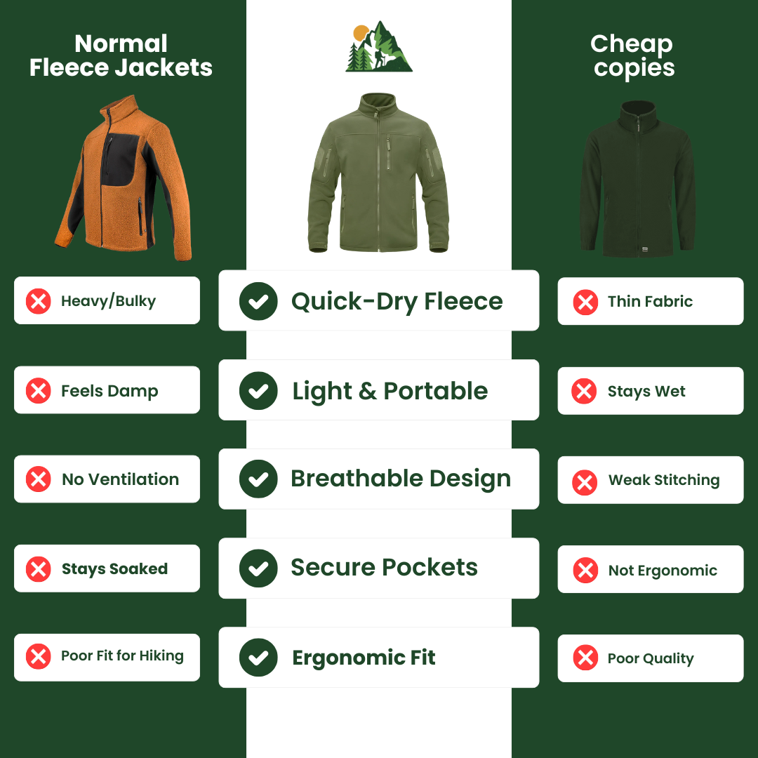 Giacca in pile TrailWarm™ da uomo - Campeggio ed escursioni