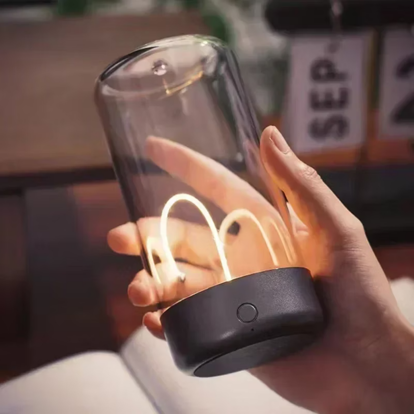 Rechargeable Modern Touch Lamp with Dimmable Glow