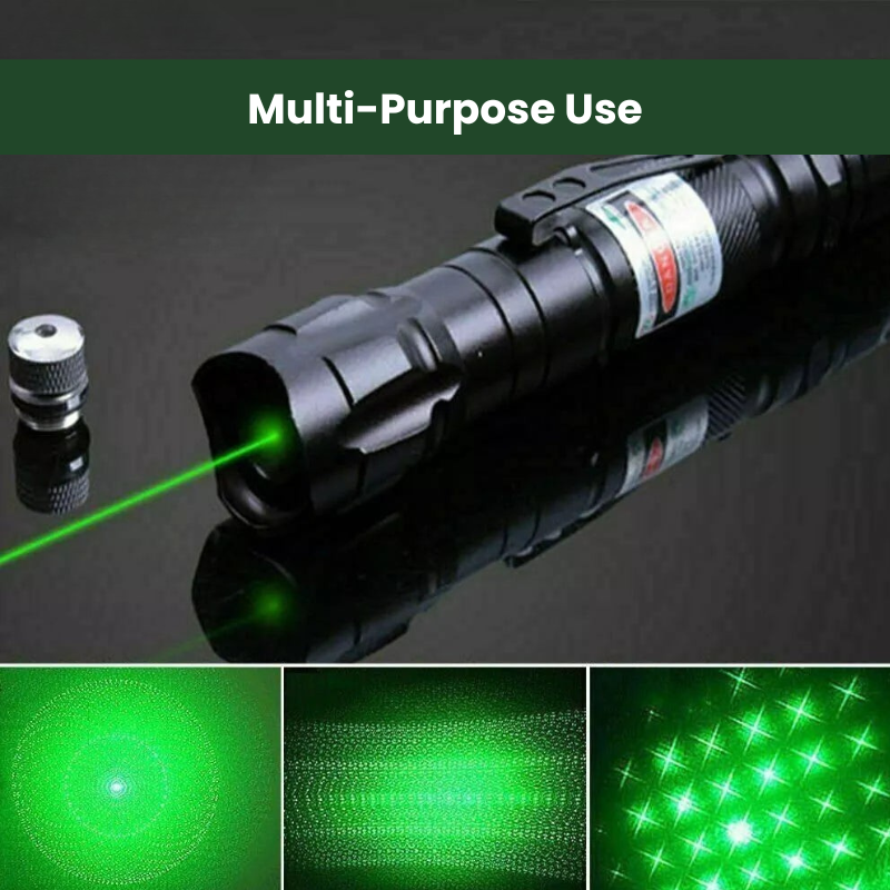 Torcia LaserSight™ ricaricabile con puntatore laser verde a lunga distanza