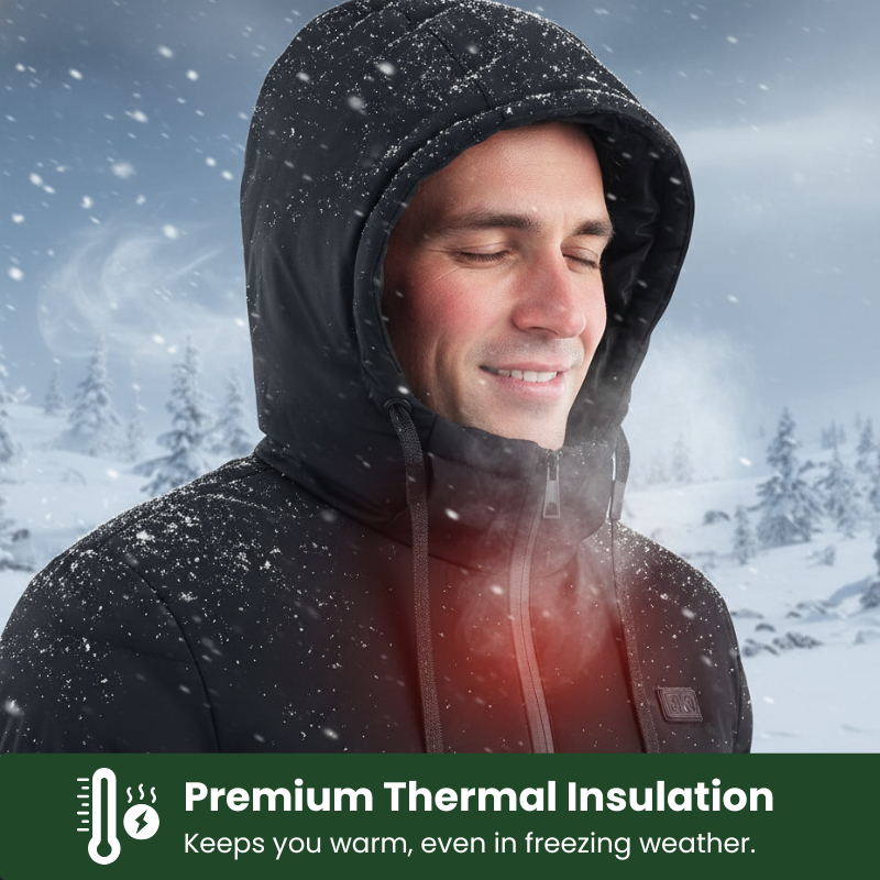 GlacierFort™ Unisex beheizte Winterkapuzenjacke