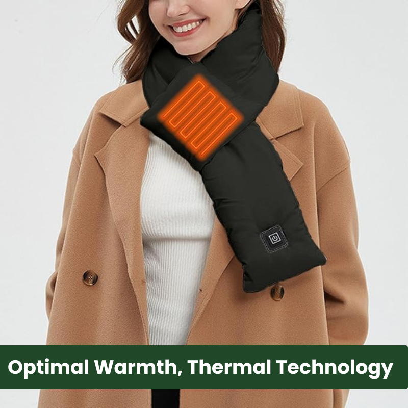 Sciarpa invernale riscaldata ThermaScarf™ - Calore morbido, regolabile e alimentato via USB