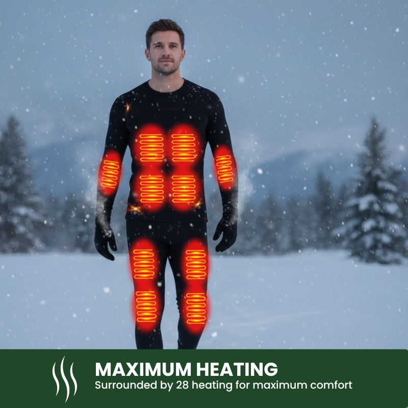 ChillGuard™ Men’s Heated Winter Underwear Set