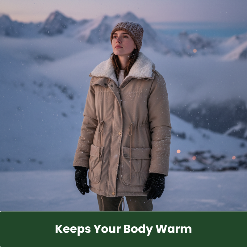 IcePeak™ dames fleece gevoerd winterjack met capuchon