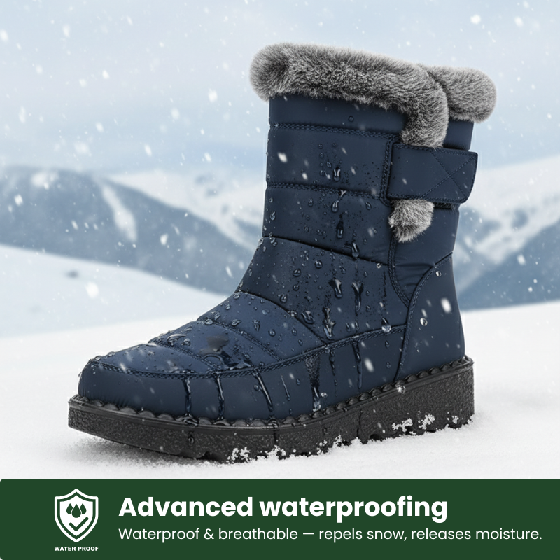 FrostNova™ Wasserdichte, mit Fleece gefütterte Winterstiefel für Damen