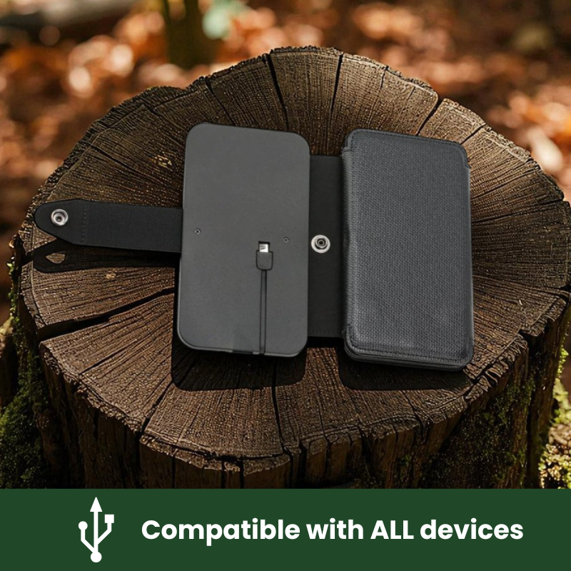 SunCharge™ Portable Solar Panel Powerbank – Trekking & Hiking