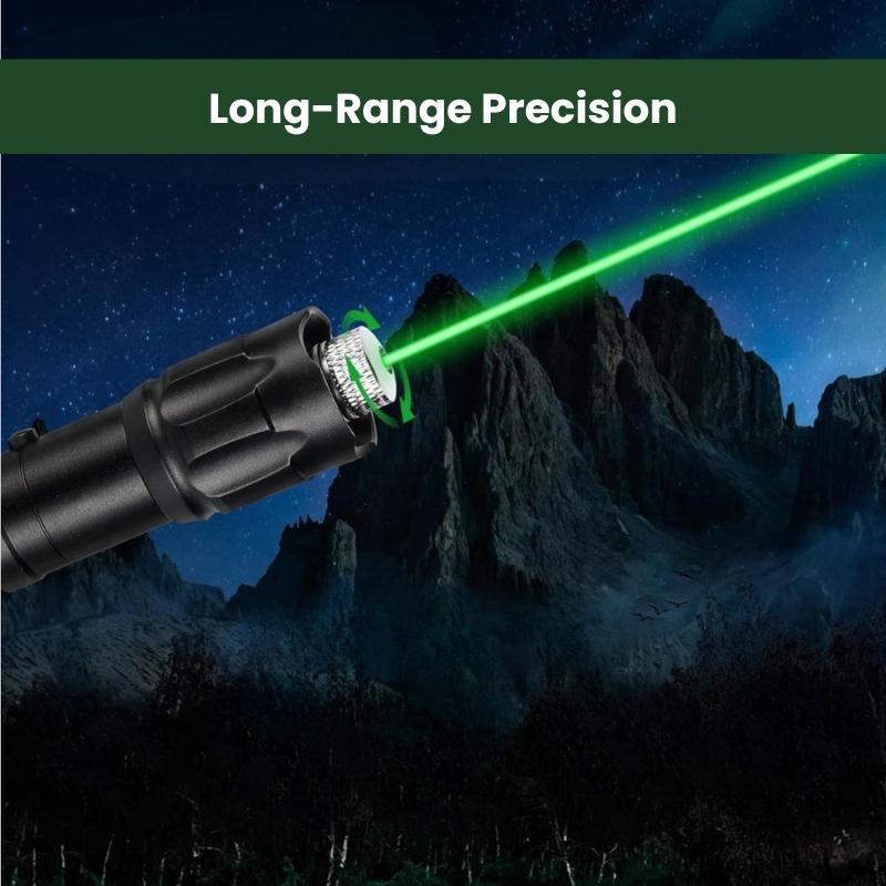 Torcia LaserSight™ ricaricabile con puntatore laser verde a lunga distanza