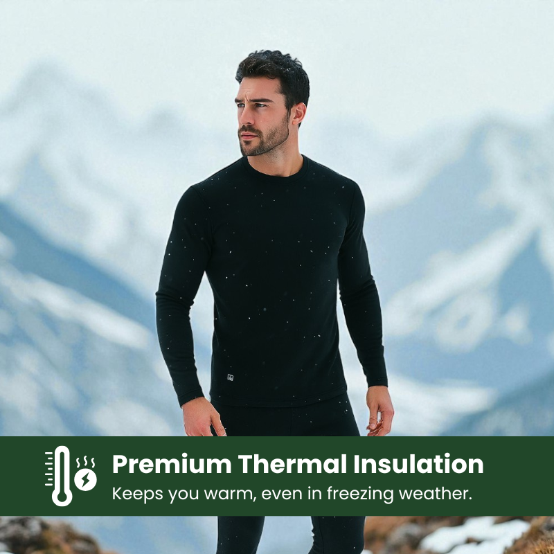 Ensemble de sous-vêtements chauffants ThermaWear™ - Léger, rechargeable et chaud toute la journée