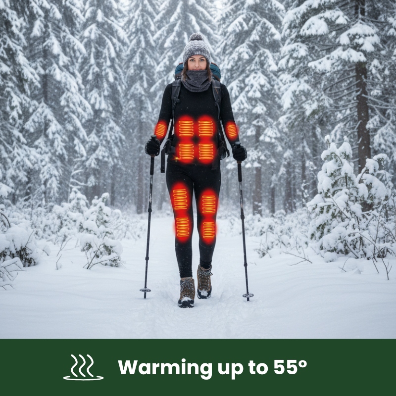 PolarFit™ Beheiztes Winter-Unterwäsche-Set für Frauen