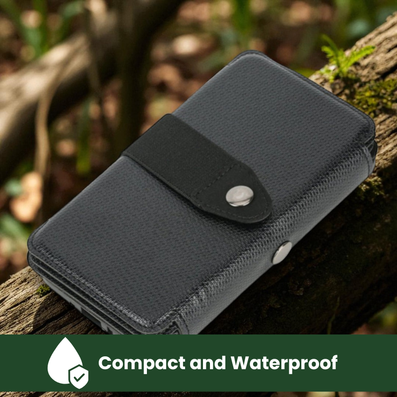 SunCharge™ Powerbank portatile con pannello solare - Trekking e escursioni