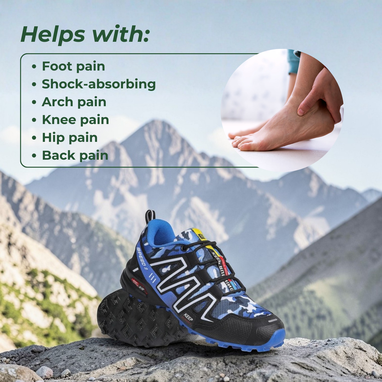 OrthoStride Terrain — Orthopedic Hiking Shoes for Pain-Free Steps & Natural Support (Unisex)