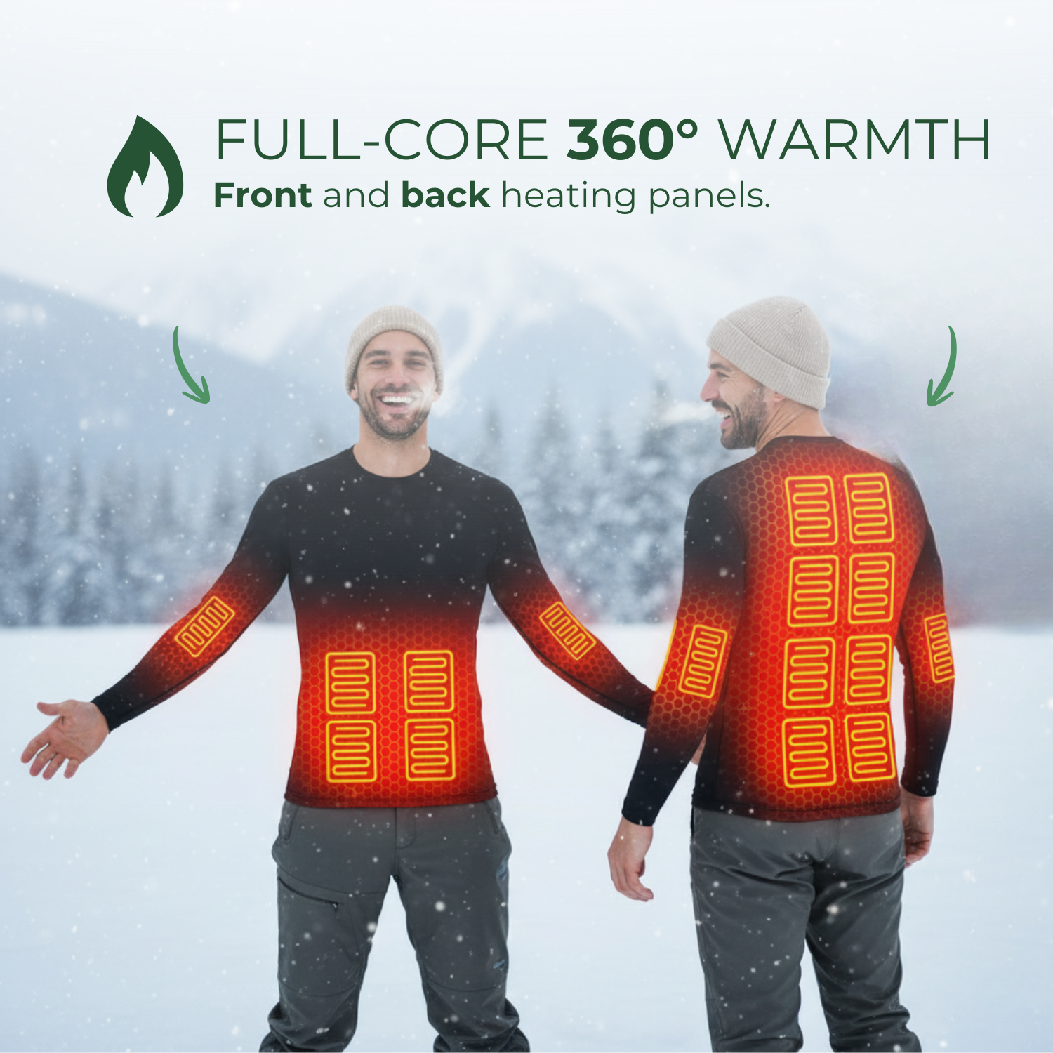 VulcanWear™ Beheiztes Herren-Basisschicht-Shirt