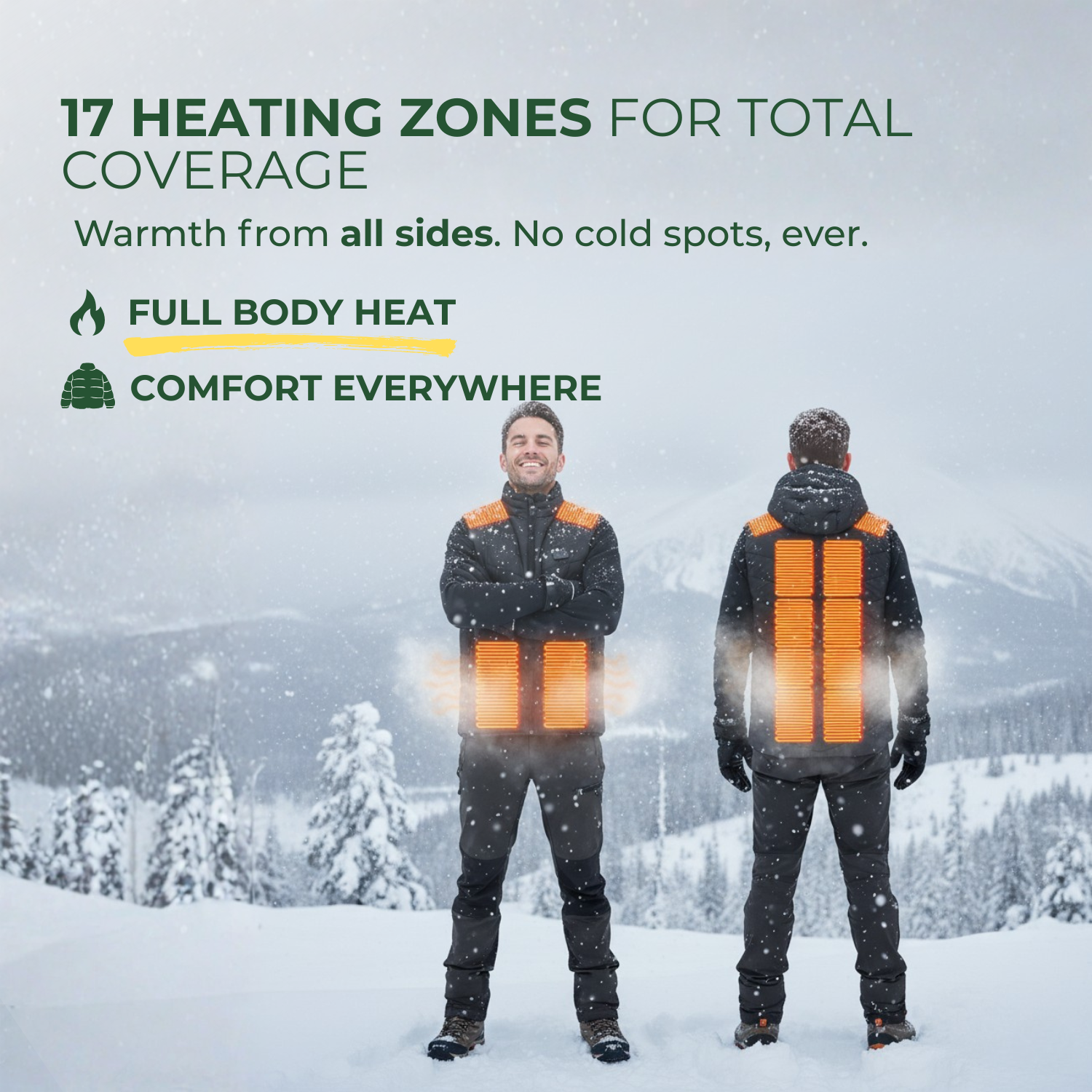 HeatForm™ Beheizte Winterjacke für Männer