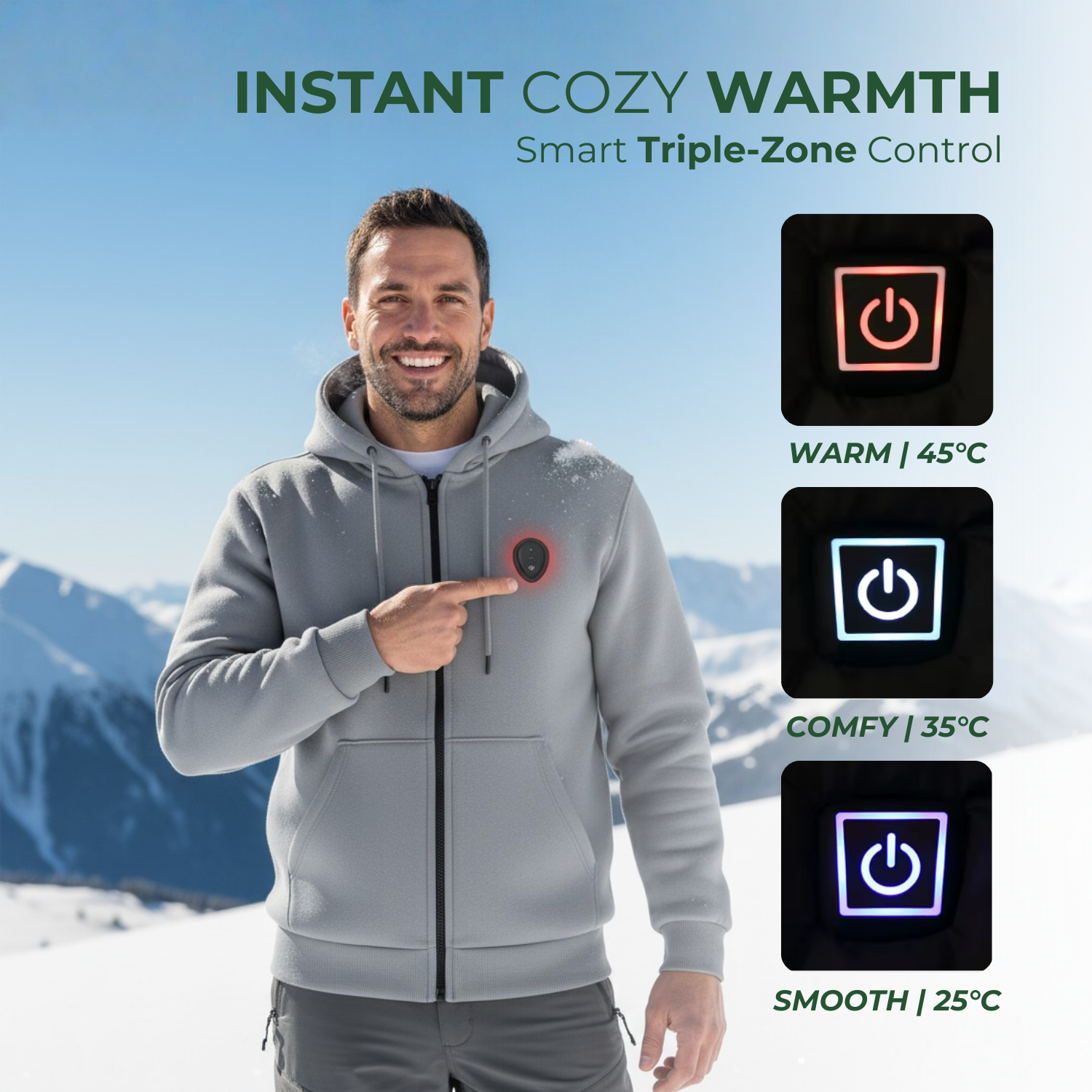 ThermoGear™ Men’s Heated Thermal Winter Hoodie
