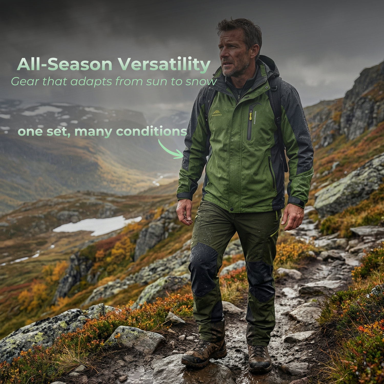 TrekArmor™ All-Season Hiking Set for Men