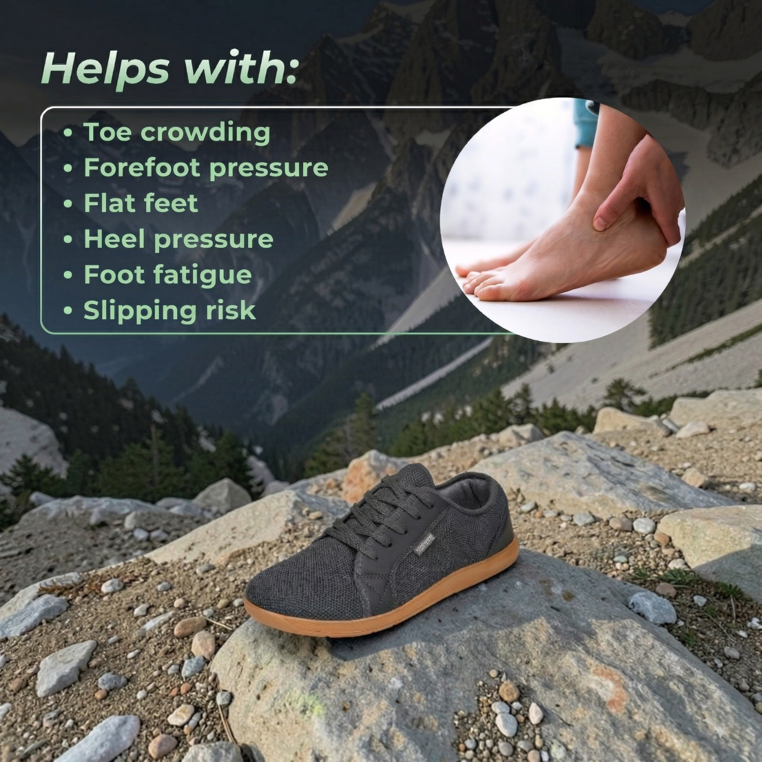 TerraBare™ Men’s Wide-Toe Orthopedic Walking Shoes