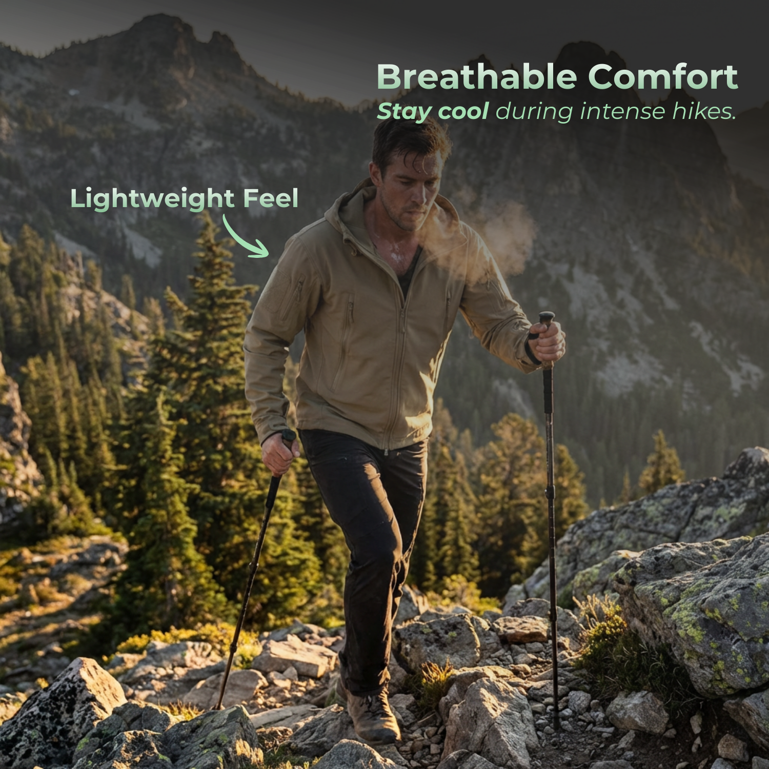 StormGuard™ Men’s Waterproof Hiking Jacket