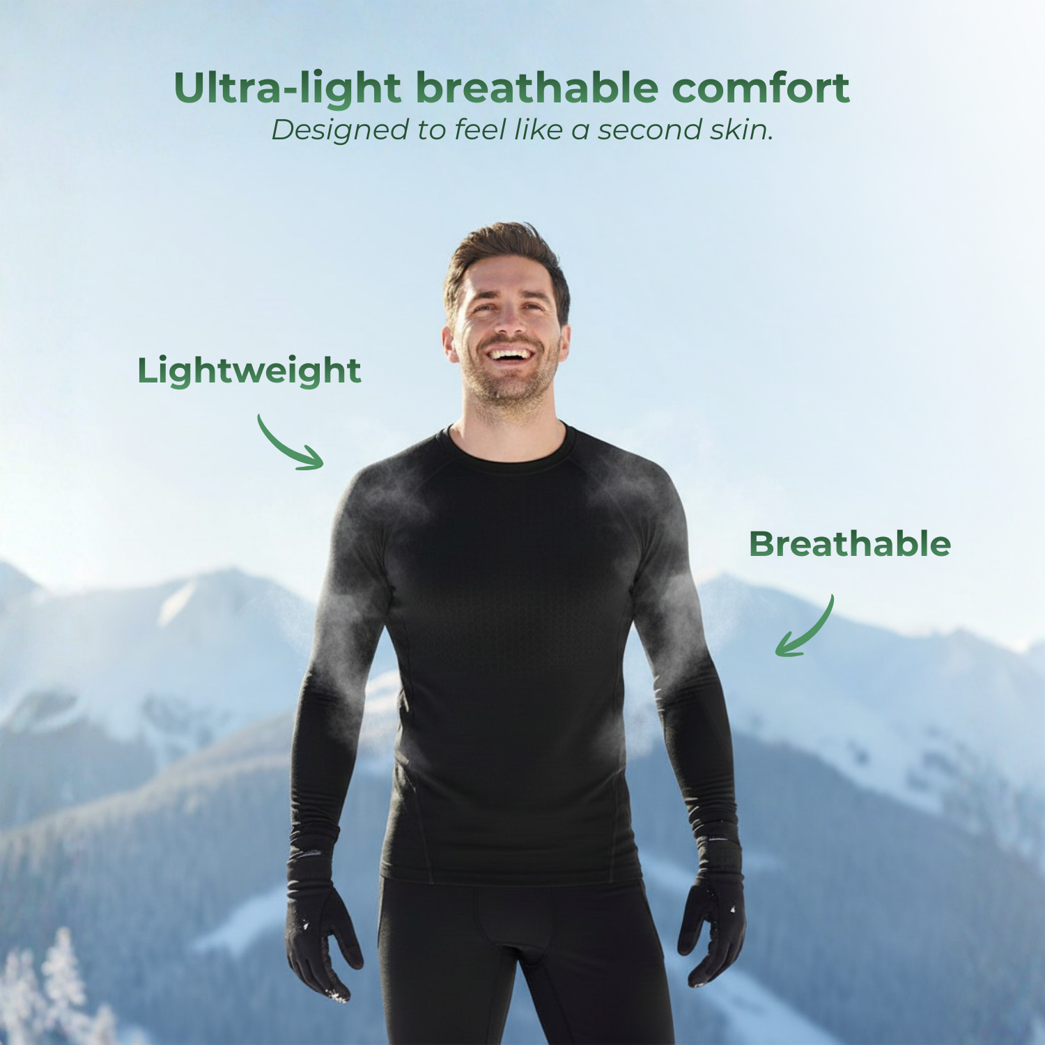 VulcanWear™ Beheiztes Herren-Basisschicht-Shirt