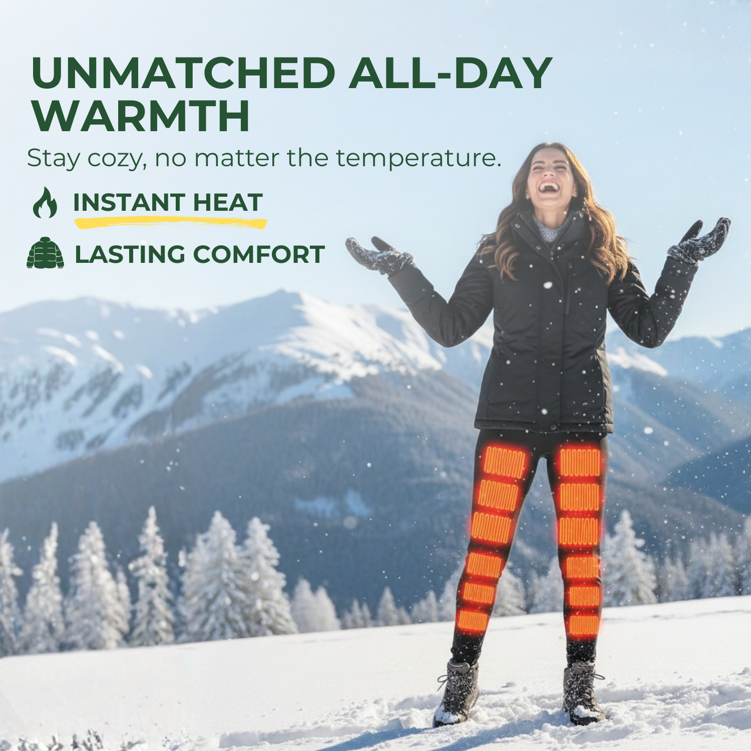 WarmFlex™ Beheizte Winter-Leggings für Frauen