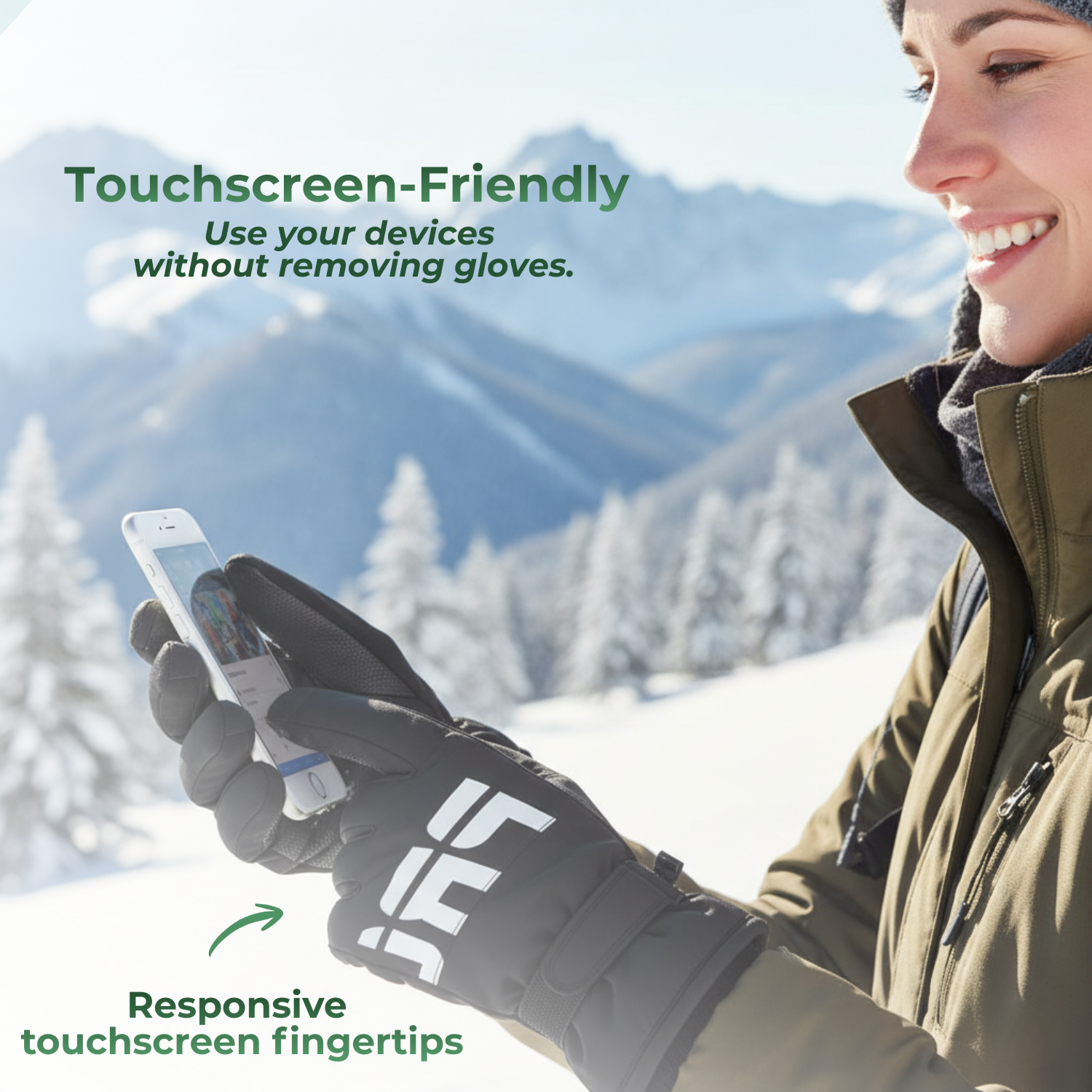 WinterGuard™ Unisex Waterproof Fleece-Lined Winter Gloves