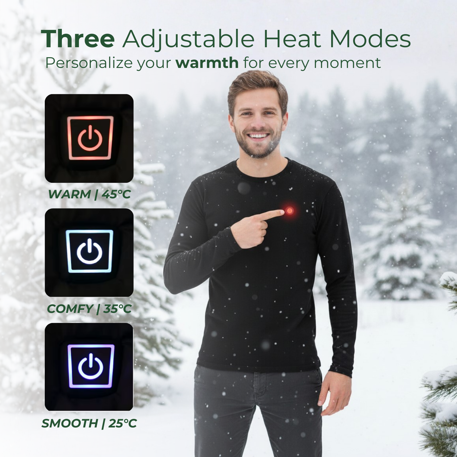 VulcanWear™ Beheiztes Herren-Basisschicht-Shirt