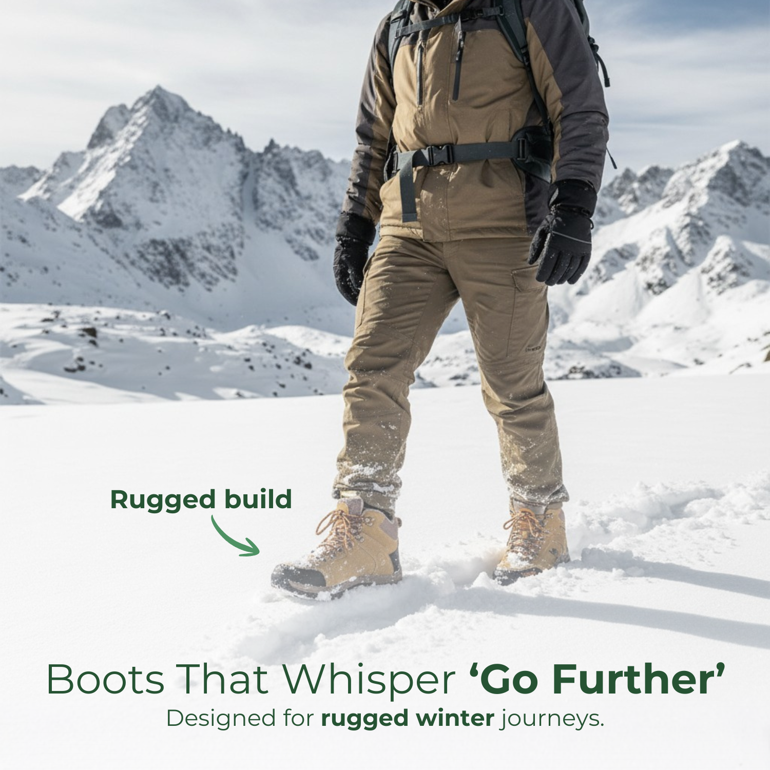 ArcticTrail™ Men’s Fleece-Lined Winter Hiking Boots