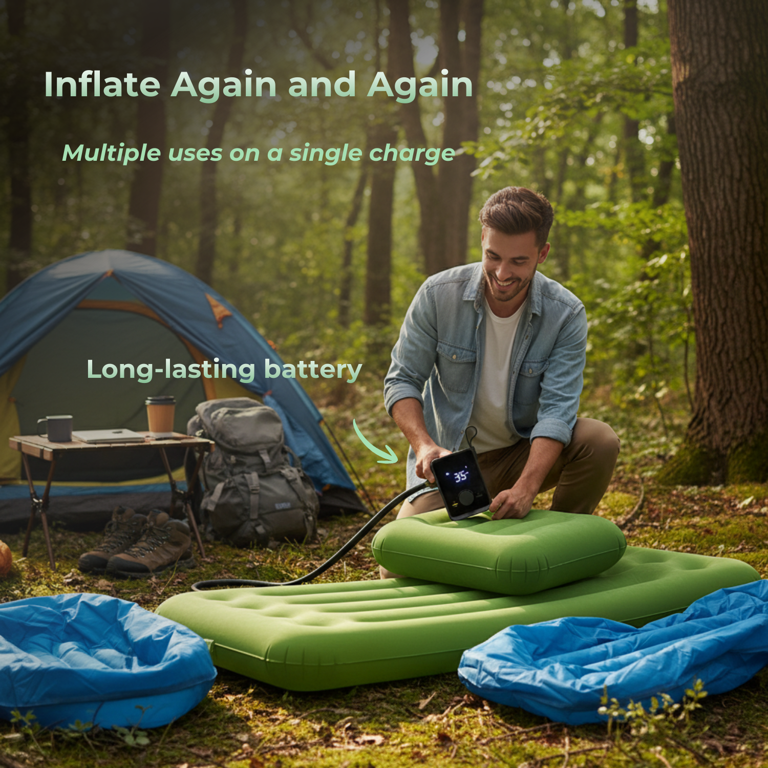 WirelessAir™ Drahtloser Reifen-Kompaktluftkompressor