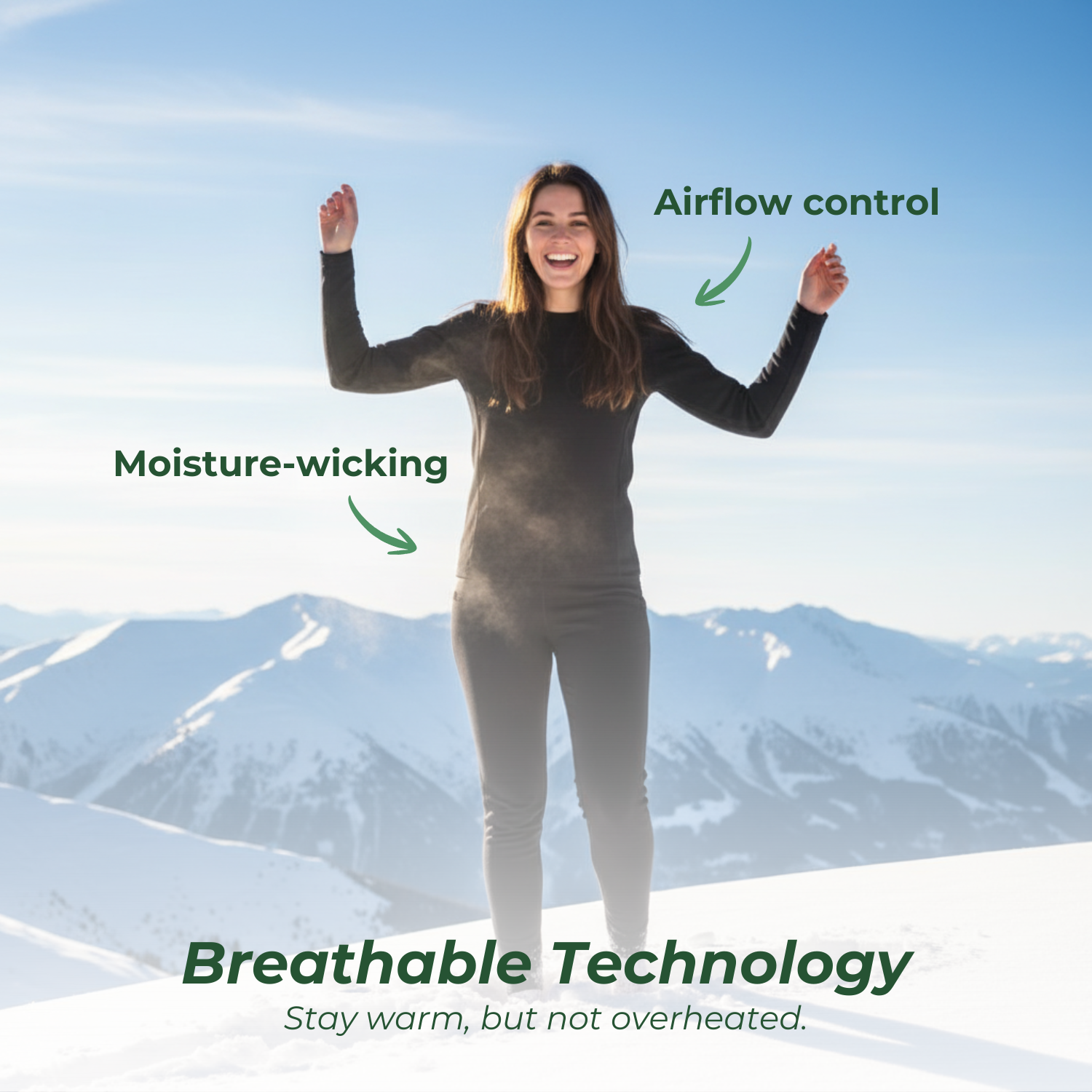 ThermaFit™ Women's Heated Winter Underwear Set