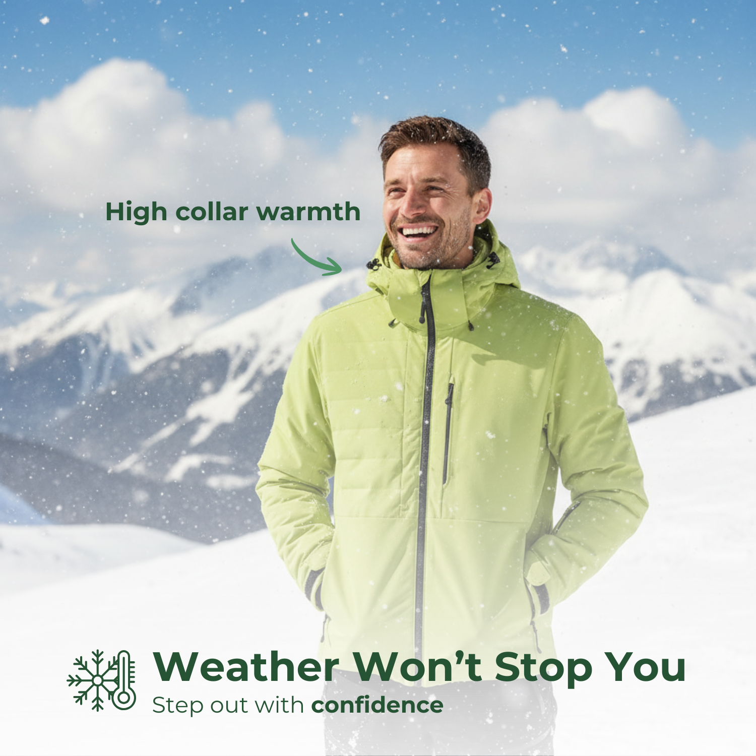 StormHaven™ Unisex Wasserdichte Wander-Winterjacke
