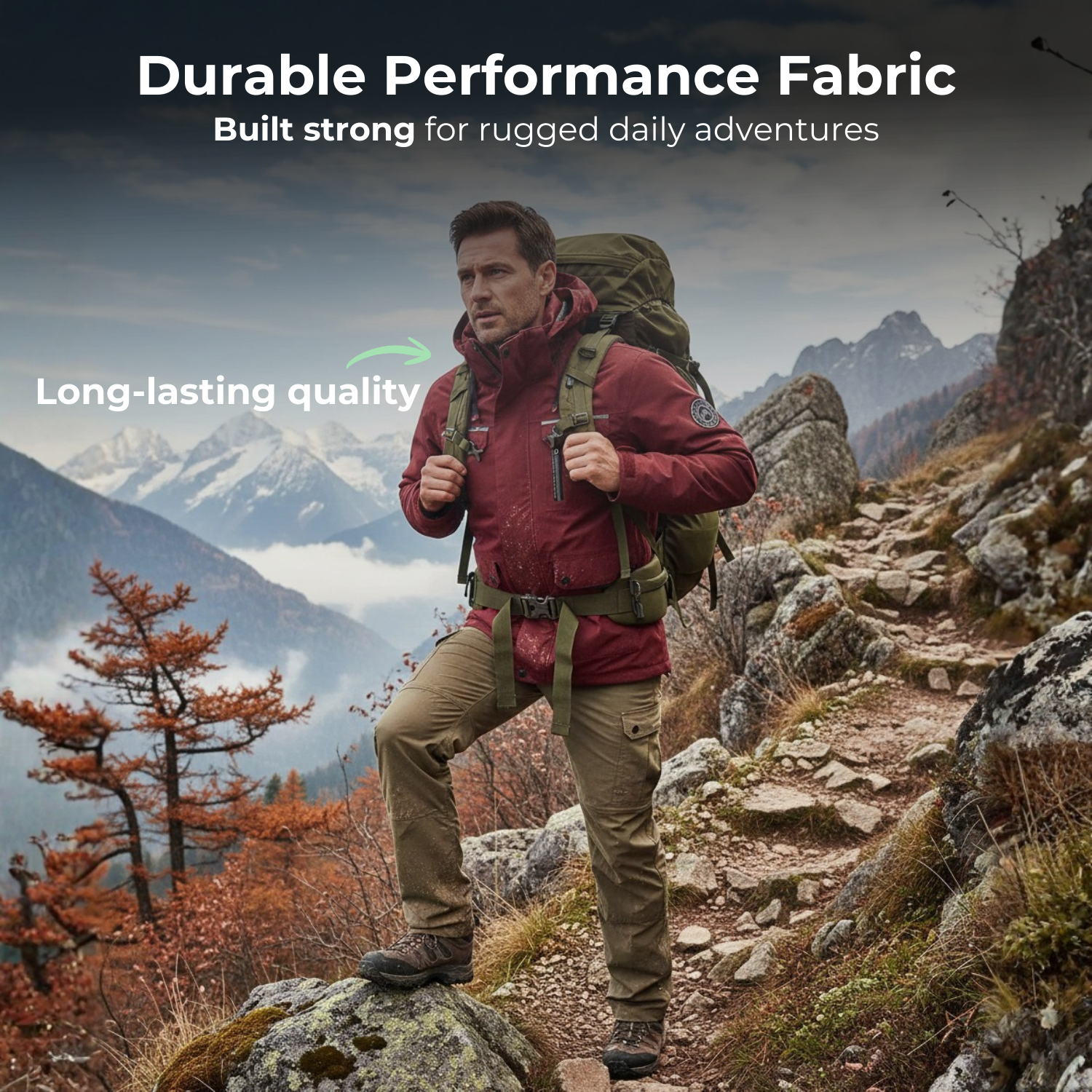 AeroFlex™ Wasserdichte Outdoor-Dienstleistungsjacke für Männer