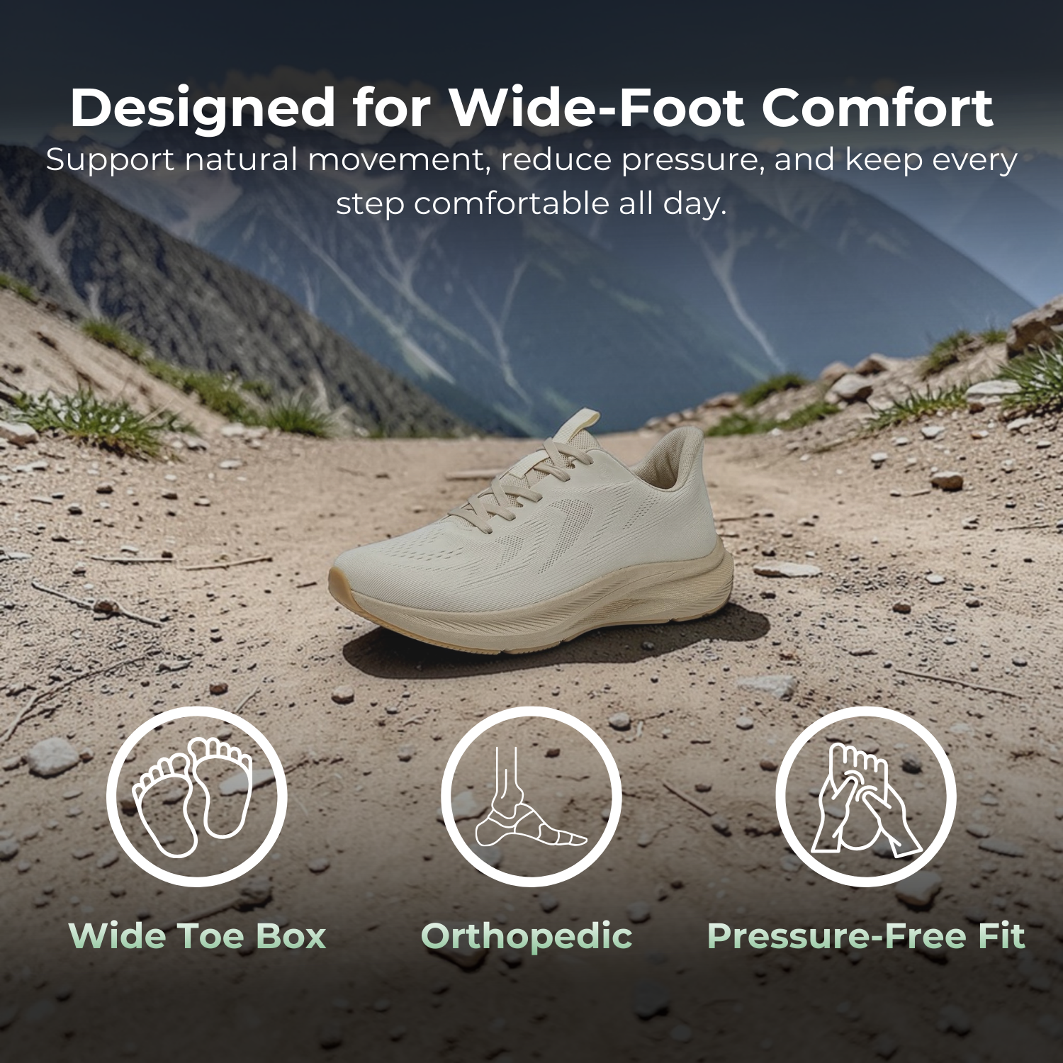 ErgoFit™ Men’s Orthopedic Wide-Toe Comfort Shoes