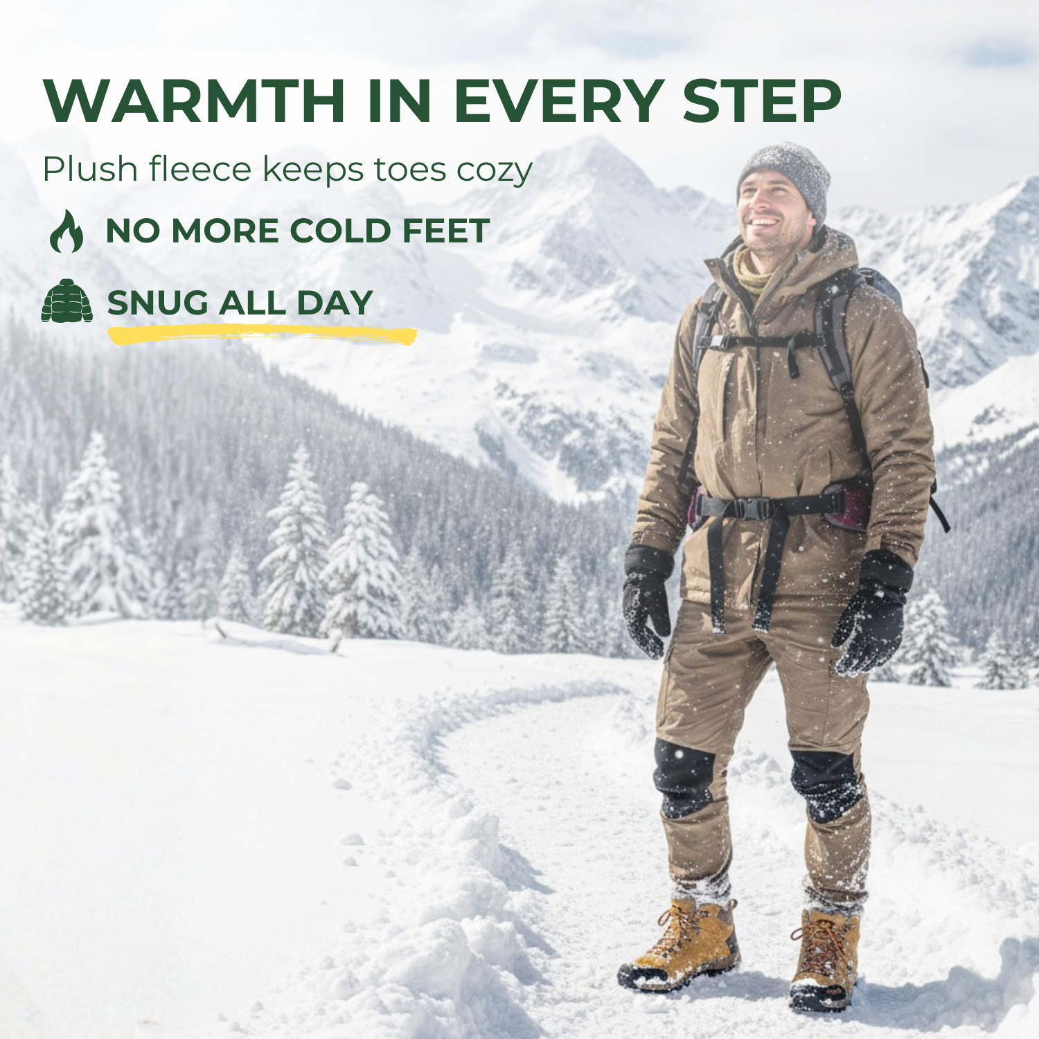 ArcticTrail™ Men’s Fleece-Lined Winter Hiking Boots