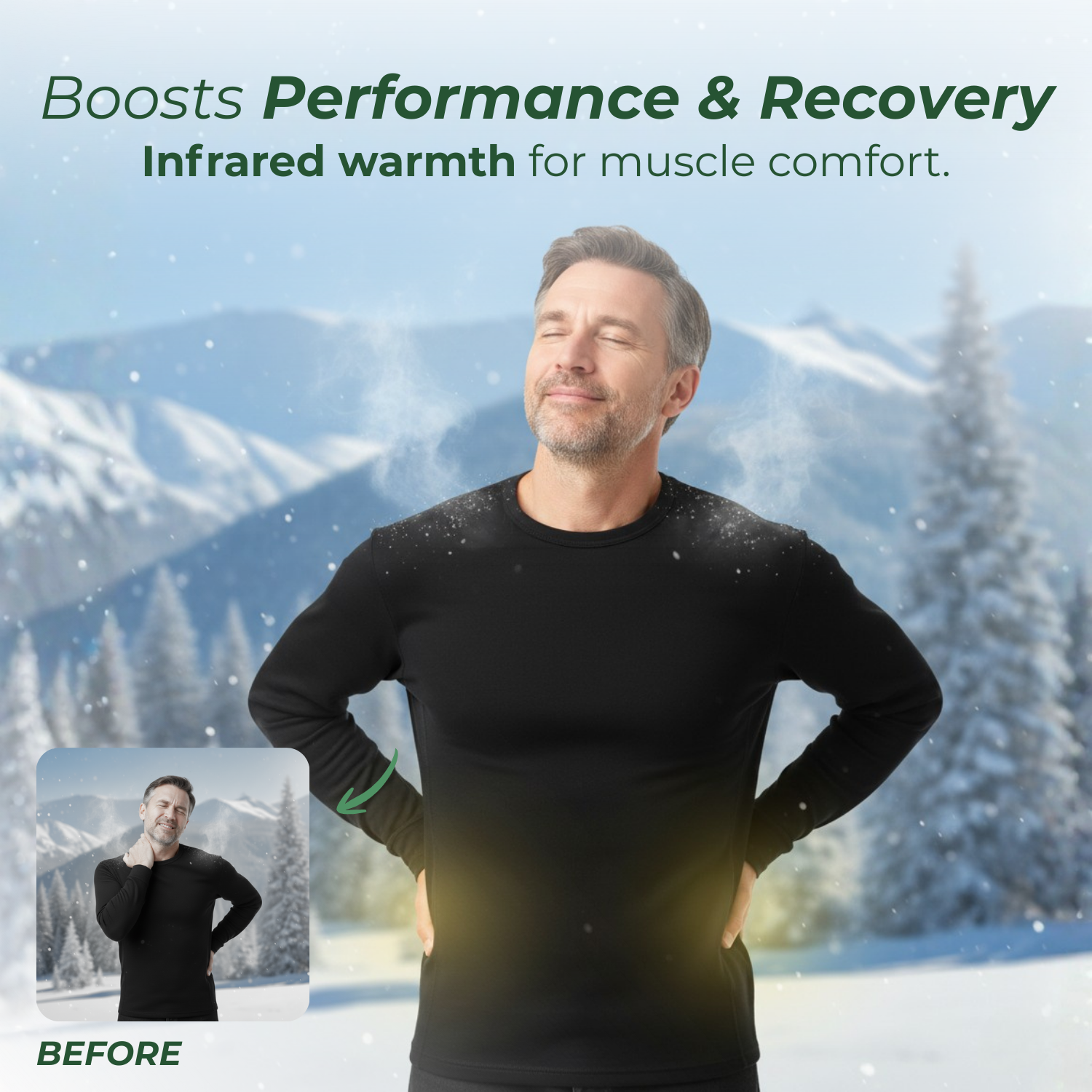 VulcanWear™ Beheiztes Herren-Basisschicht-Shirt