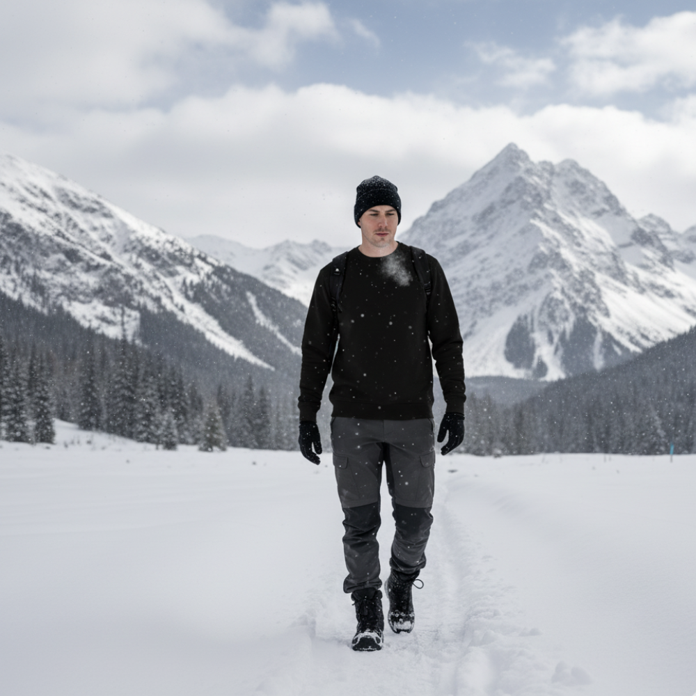 UrbanCore™ Hommes Minimalist Crewneck Sweatshirt