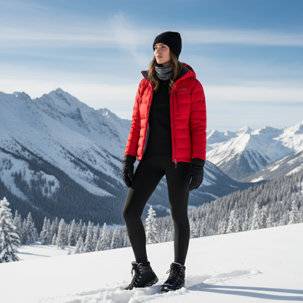 GlaciLuxe™ Leggings d'hiver doublés en polaire pour femmes