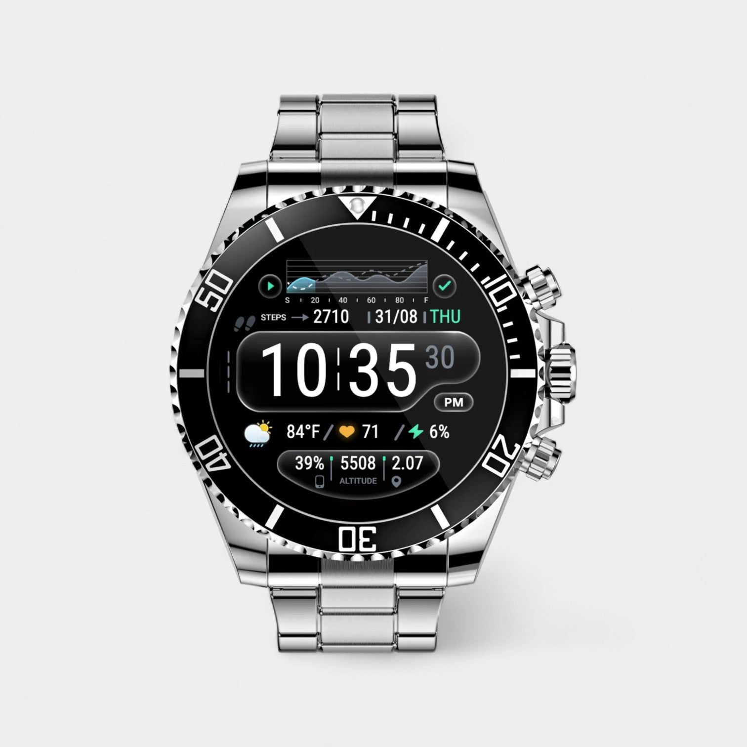 Nexos Pro Smartwatch - Rugged Smartwatch That Keeps You Safe, Healthy & Connected (Unisex)